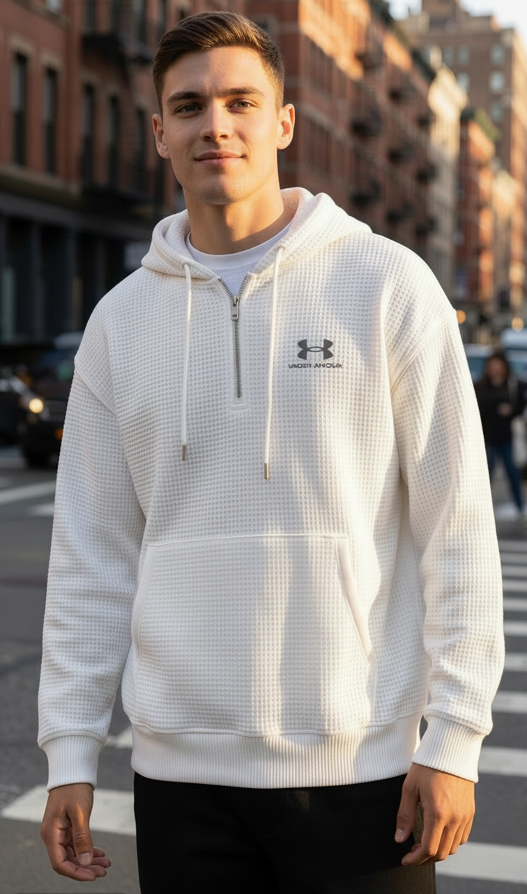 Unisex Waffle Knit Hoodie, Your Daily Must‑Have